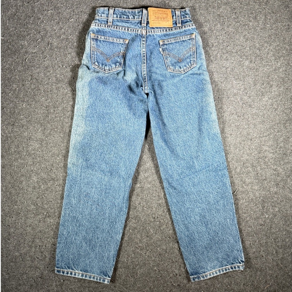 Vintage Levis 31350-0289 Kids Regular Fit Jeans Blue Denim Size 8 High Rise